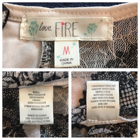 Beautiful Black & White Lace Dress by Love & 🔥 - Picture 8 of 8